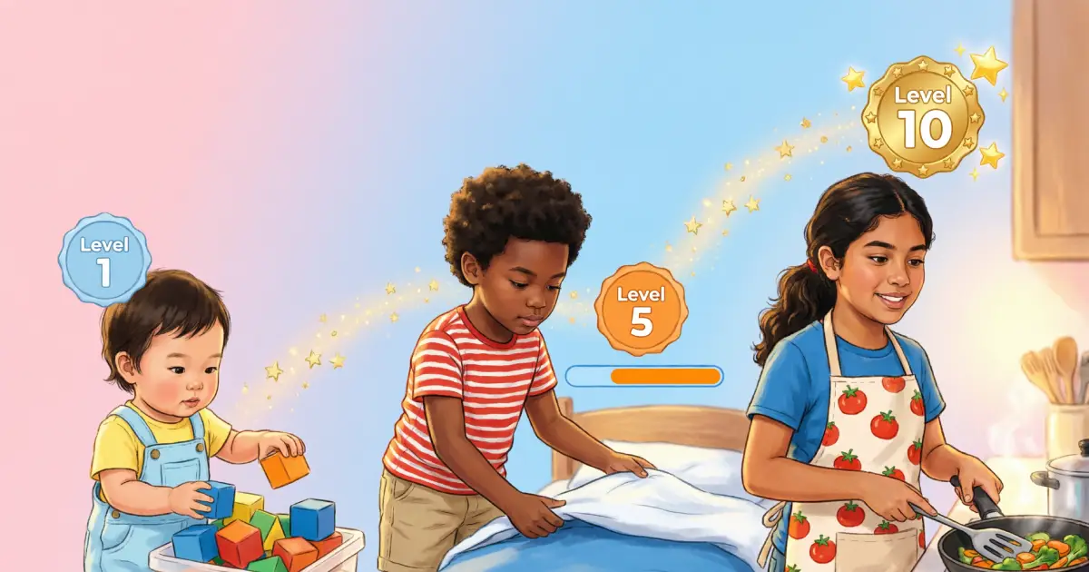 المهام المناسبة للعمر: ما يستطيع طفلك فعله حقاً في عمر 3 و5 و8 و12 سنة